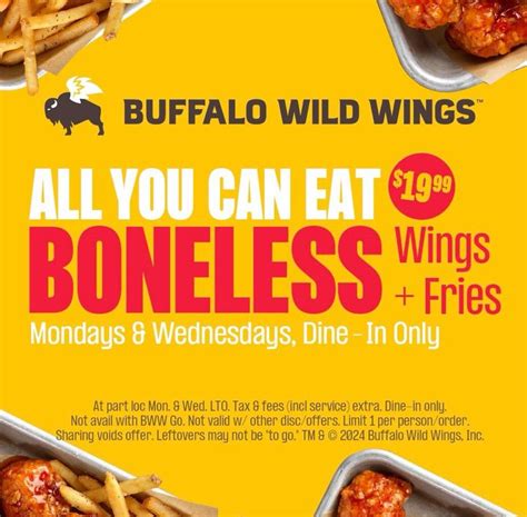 buffalo's cafe woodstock|Great all you can eat wing deal .